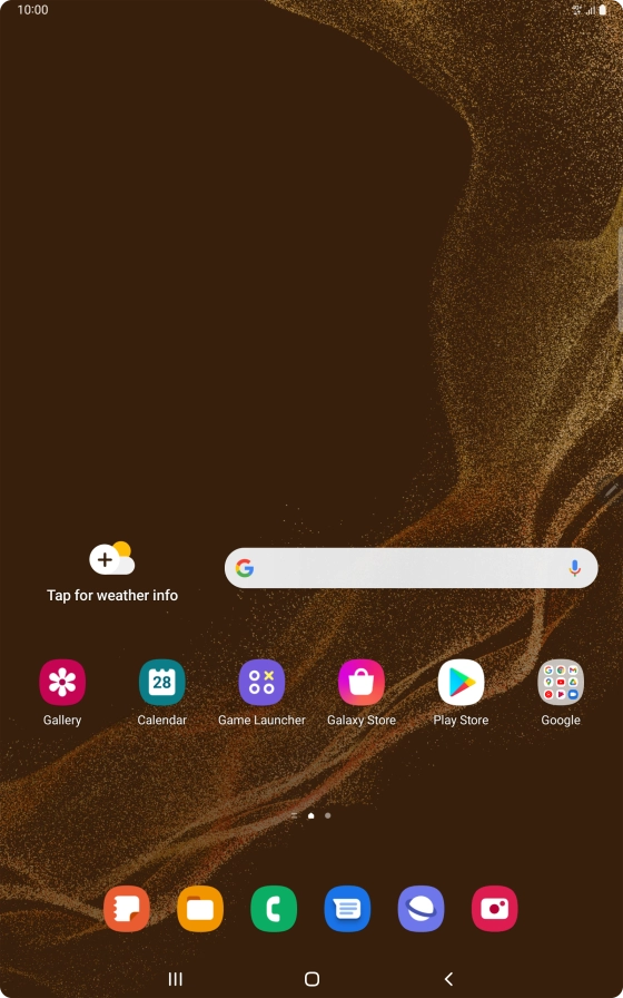 The network mode icon shows the network mode currently used by your tablet.