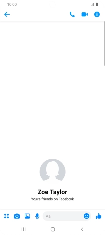 Press the text input field.