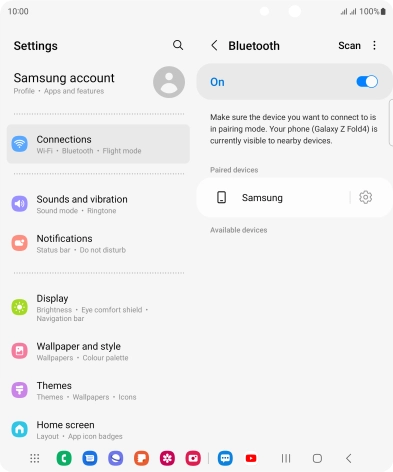 Press the Home key to return to the home screen.