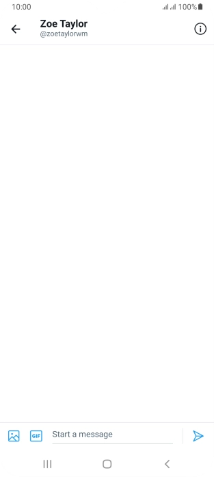Press the text input field.