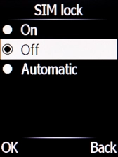 Select On to turn on the function.