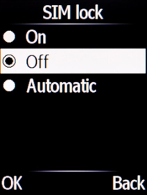 Select On to turn on the function.