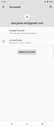 Press Account sync.
