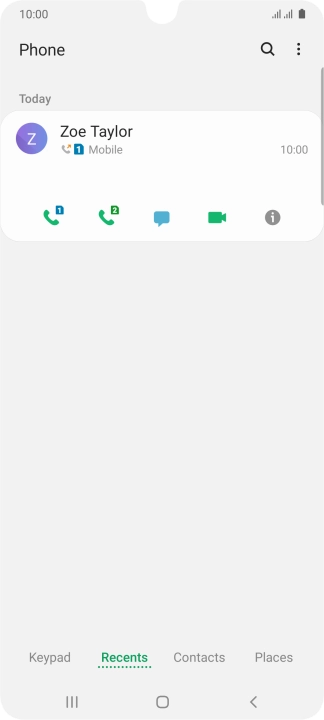 Press the info icon.