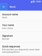 Select Your name and key in the required sender name.
