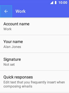 Select Your name and key in the required sender name.