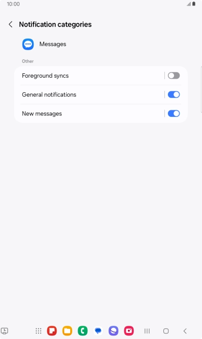 Press New messages.