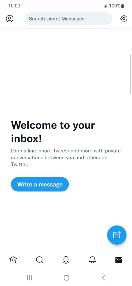 Press the new message icon.