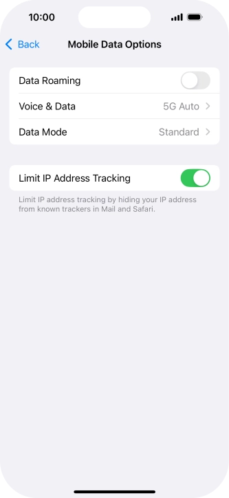 Press Data Mode.