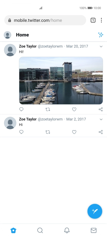 You can now use Twitter on your phone.