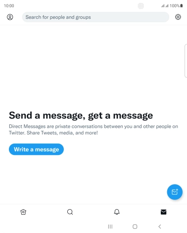 Press the new message icon.