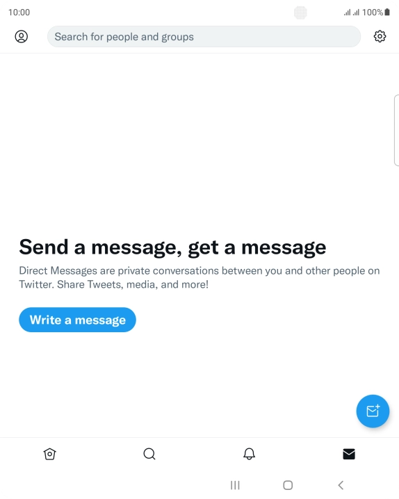 Press the new message icon.