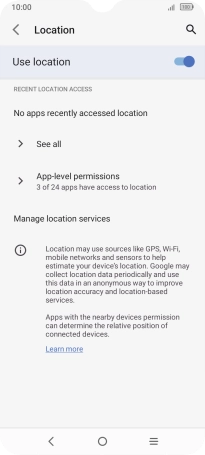 Press App-level permissions.