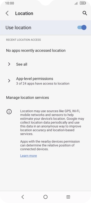 Press App-level permissions.