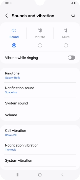 Press Notification sound.