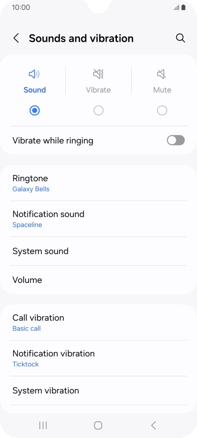 Press Notification sound.