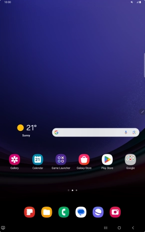 The silent mode icon shows that silent mode is turned on and all tablet sounds are turned off.
