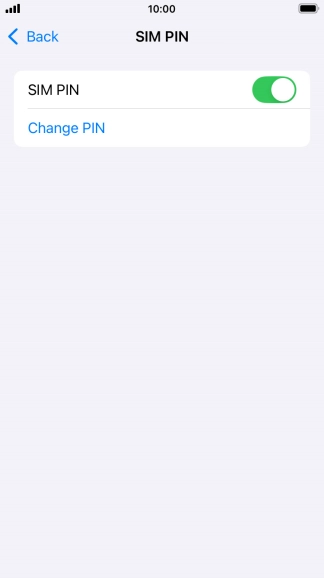 Press Change PIN.