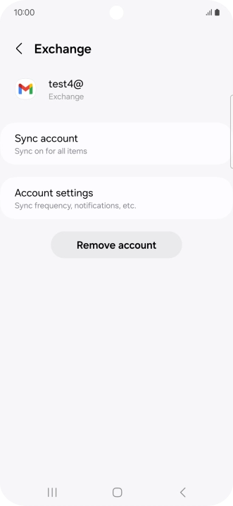 Press Account settings.