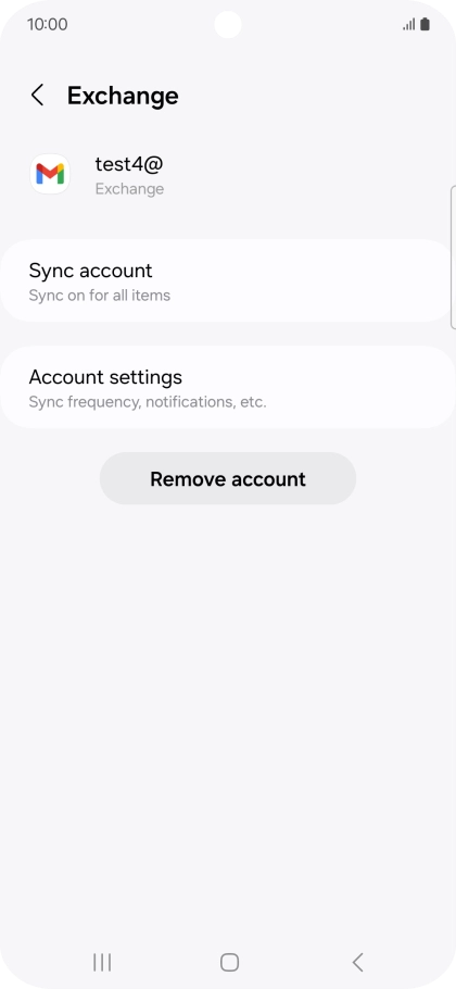 Press Account settings.