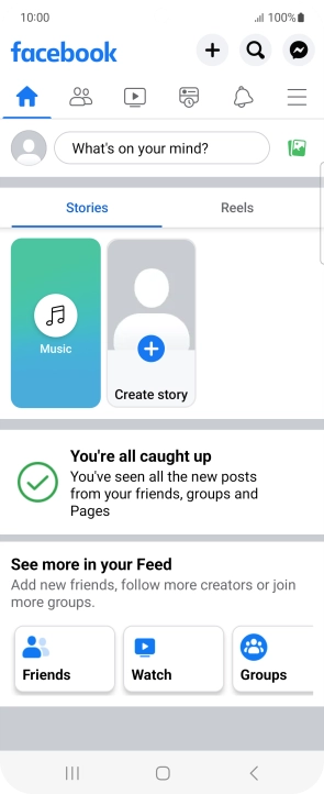 Press the text input field.