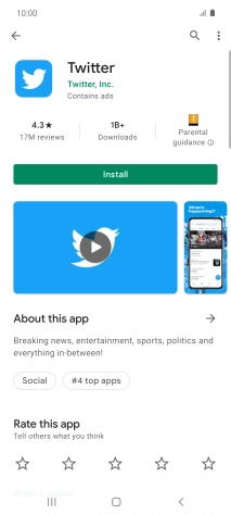 Press Install and follow the instructions on the screen to install the app.