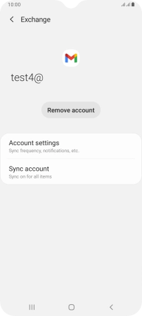 Press Account settings.