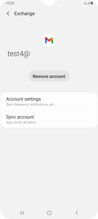 Press Account settings.
