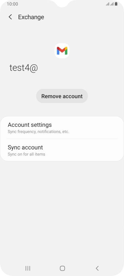 Press Account settings.