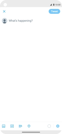 Press the text input field.
