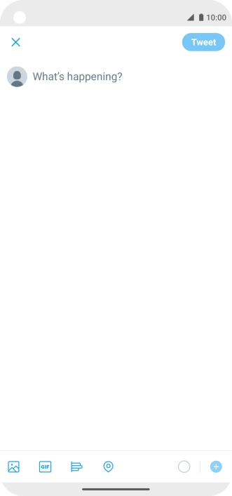 Press the text input field.