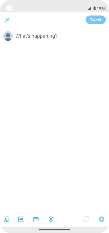 Press the text input field.