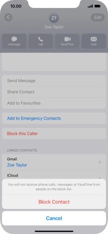 Press Block Contact.