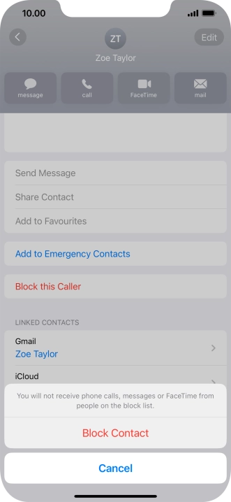 Press Block Contact.