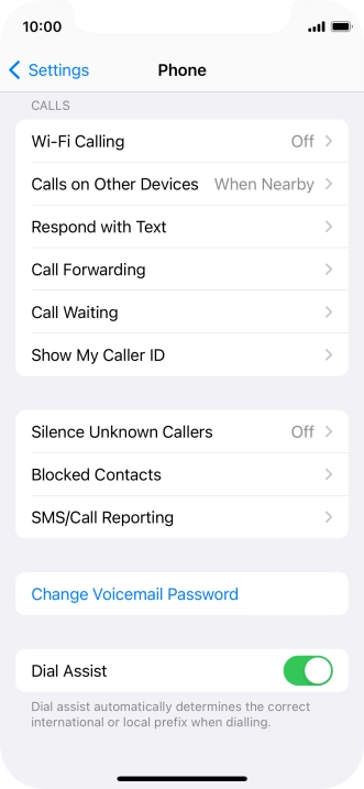 Press Silence Unknown Callers.