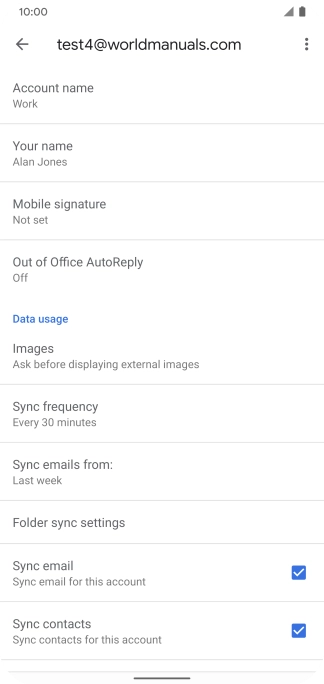 Press Account name and key in the required name.