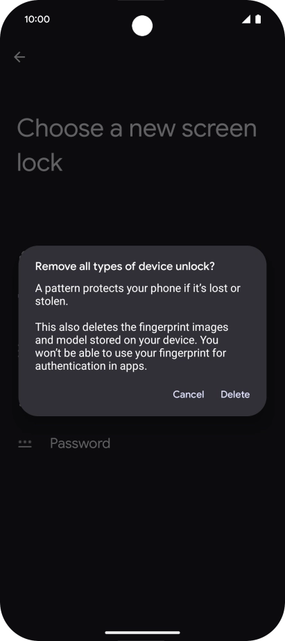Press Delete.