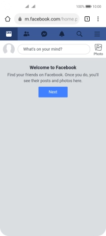 You can now use Facebook on your phone.