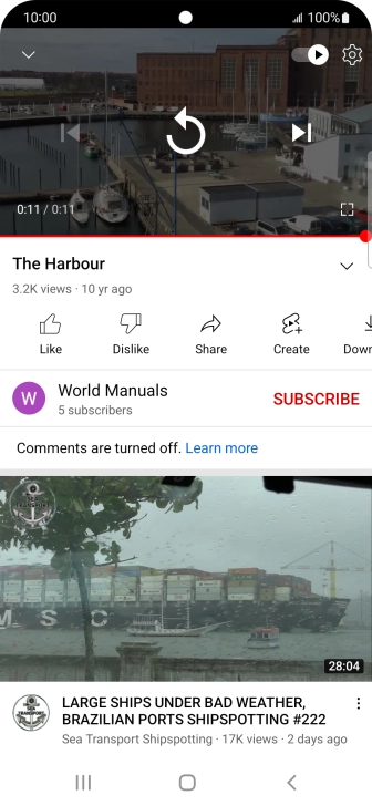 Press the Home key to return to the home screen.