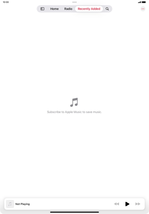 Press the iPad icon.