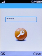 Key in the new PIN again and press the Left selection key.