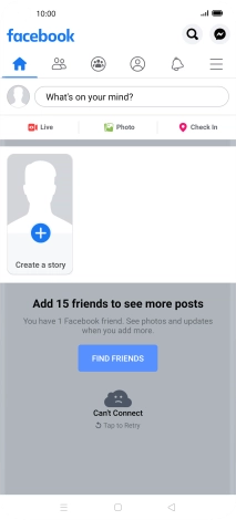 Press the text input field.