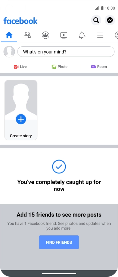 Press the text input field.