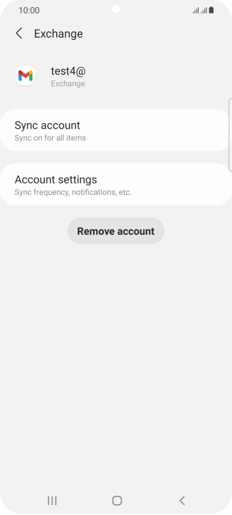 Press Remove account.