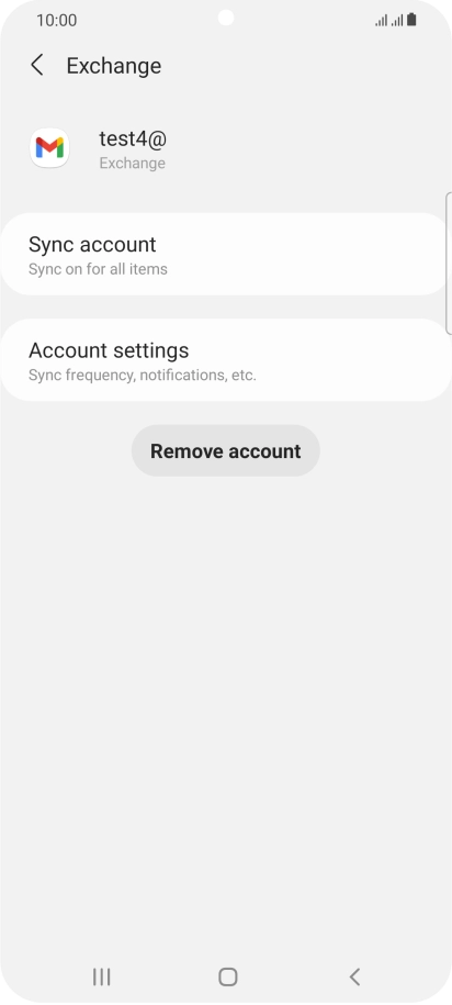 Press Remove account.