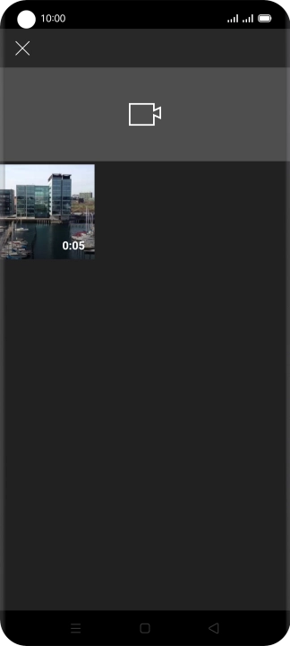 Press the required video clip.