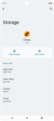 Press Clear cache.