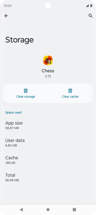 Press Clear cache.