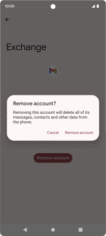 Press Remove account.