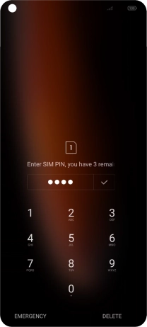 If you're asked to key in your PIN, do so and press the confirm icon.